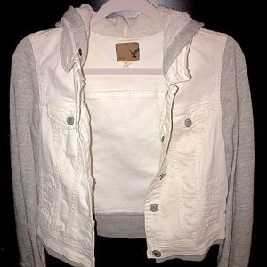 American Eagle Jean Jacket Hoodie